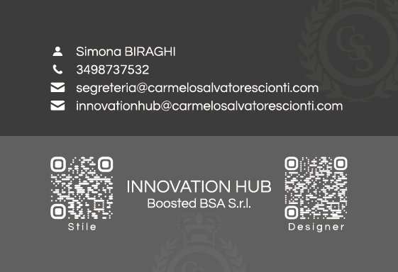 Biglietto da Visita - Simona Biraghi - Retro